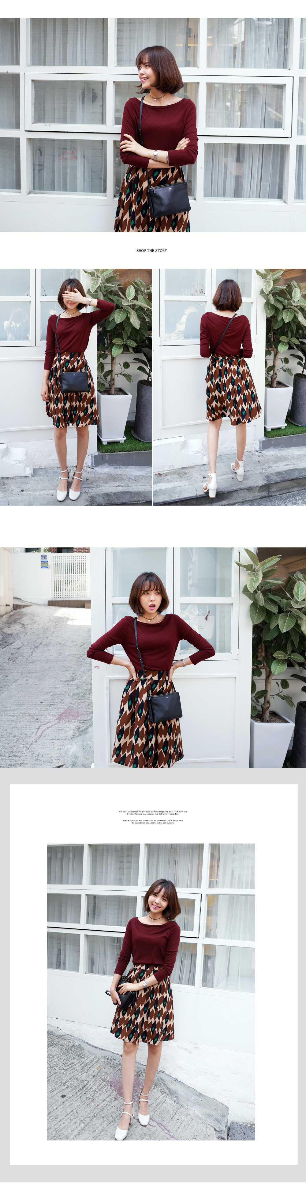 ボートネックベーシックトップス・全4色 | DHOLIC | 詳細画像3