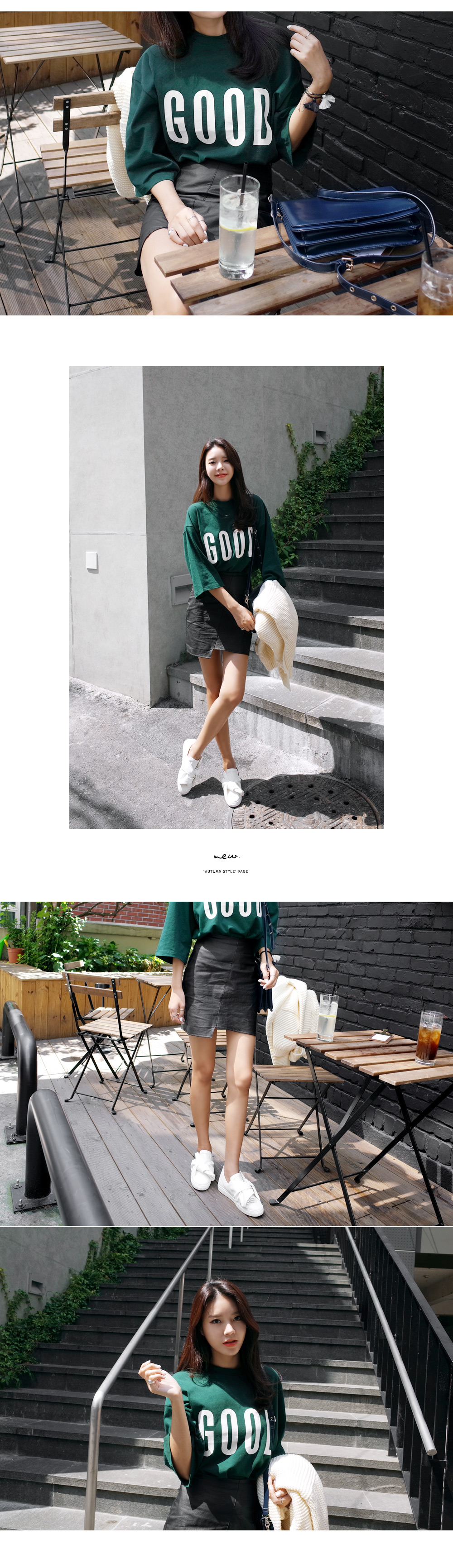 GOODロゴプリント入りオーバーフィットトップス・全4色 | DHOLIC | 詳細画像6