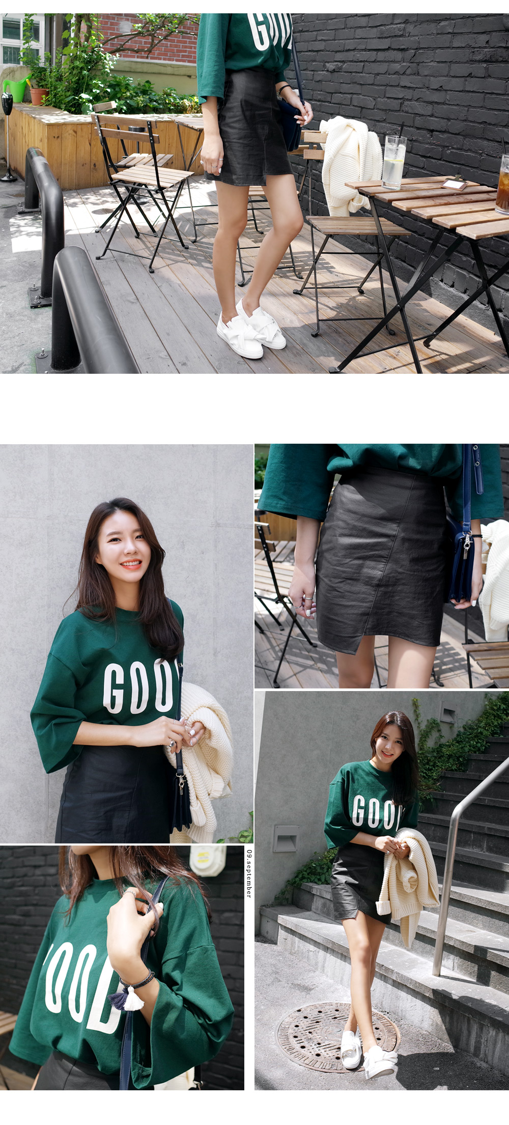 GOODロゴプリント入りオーバーフィットトップス・全4色 | DHOLIC | 詳細画像10