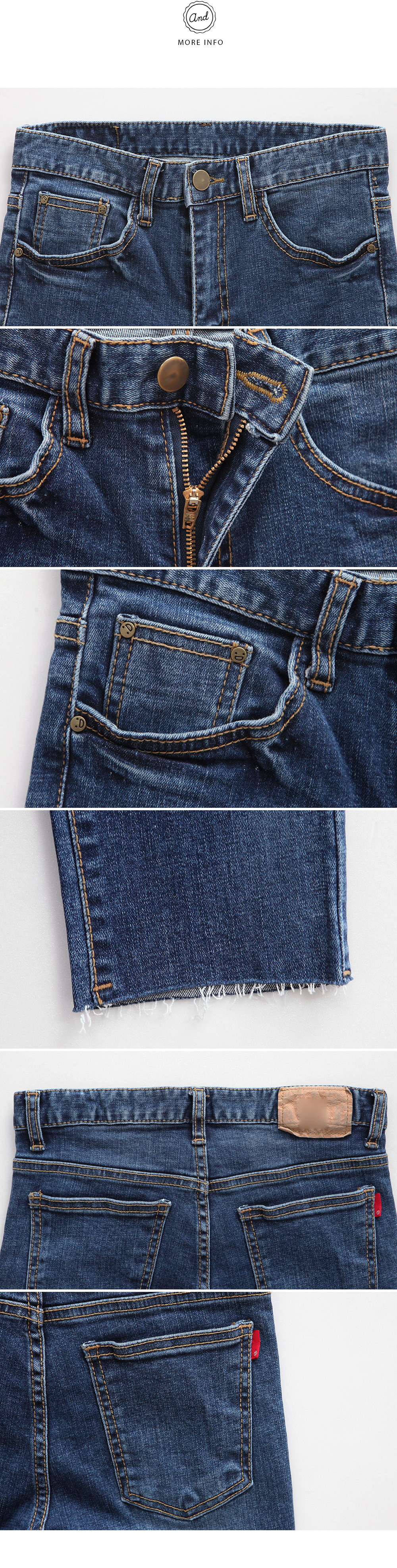 ヘムディテールハーフハイウエストスキニーデニムパンツ・全1色 | DHOLIC | 詳細画像15