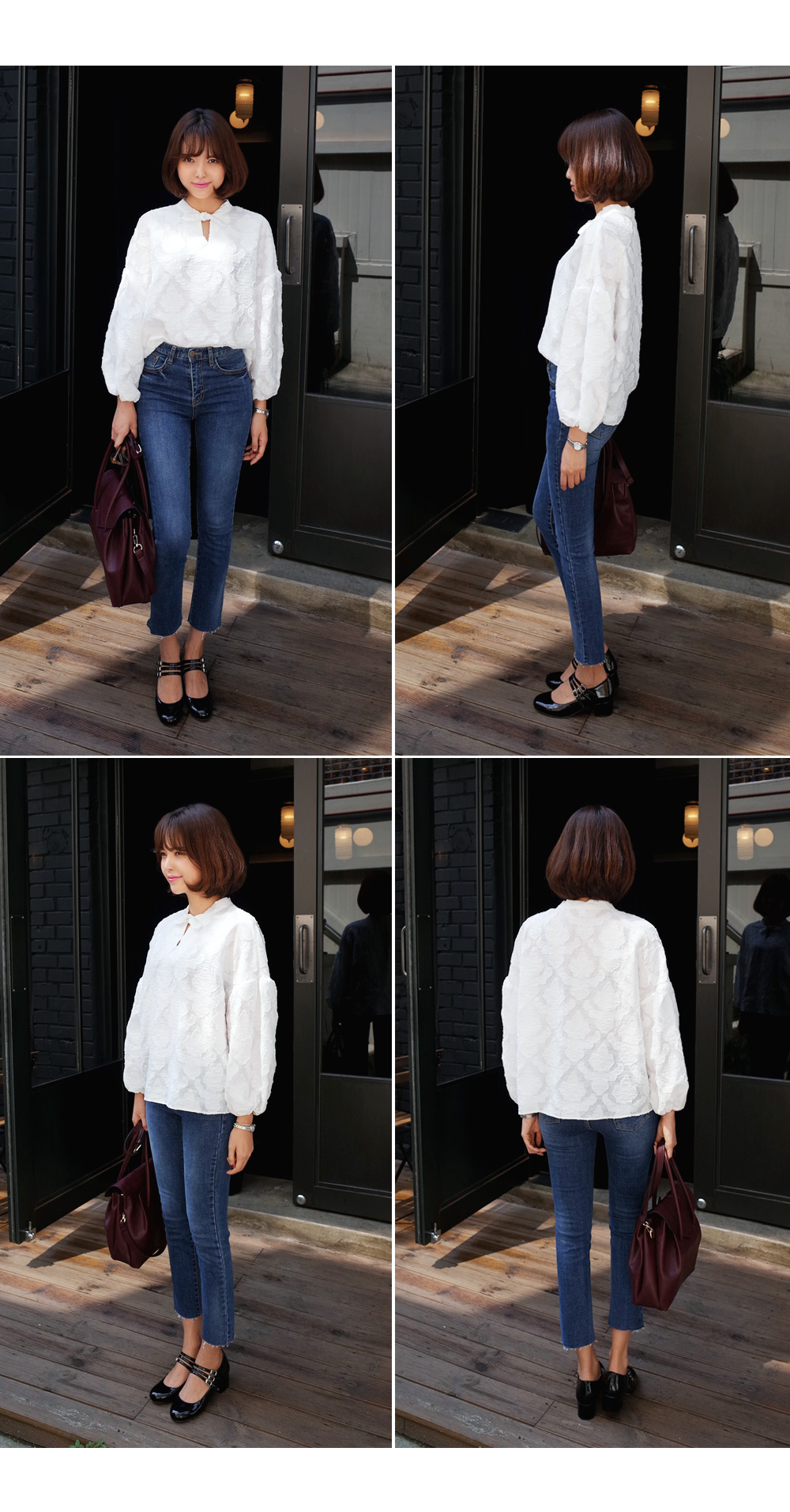 ヘムディテールハーフハイウエストスキニーデニムパンツ・全1色 | DHOLIC | 詳細画像14