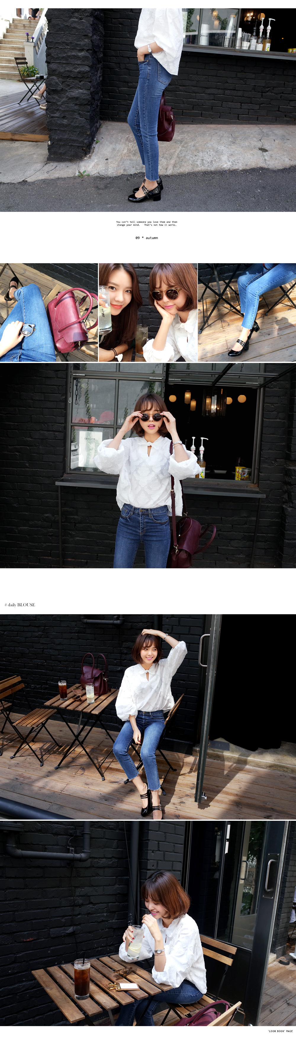 ヘムディテールハーフハイウエストスキニーデニムパンツ・全1色 | DHOLIC | 詳細画像5