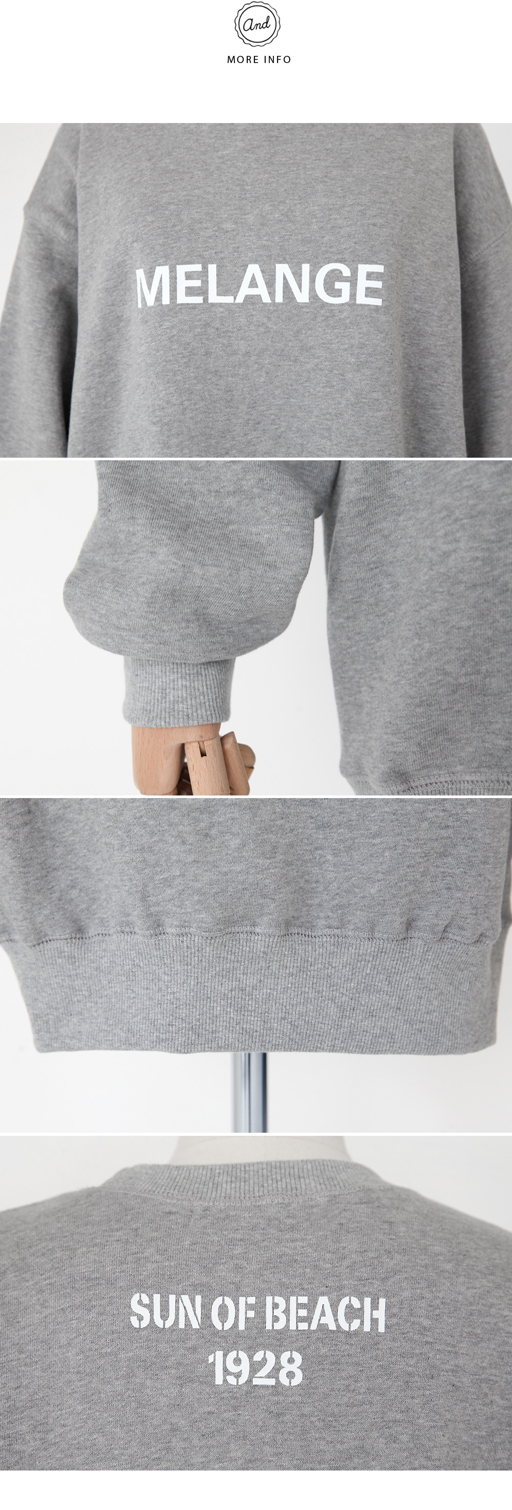 ユニーク英字ロゴルーズフィットプルオーバー・全6色 | DHOLIC | 詳細画像12