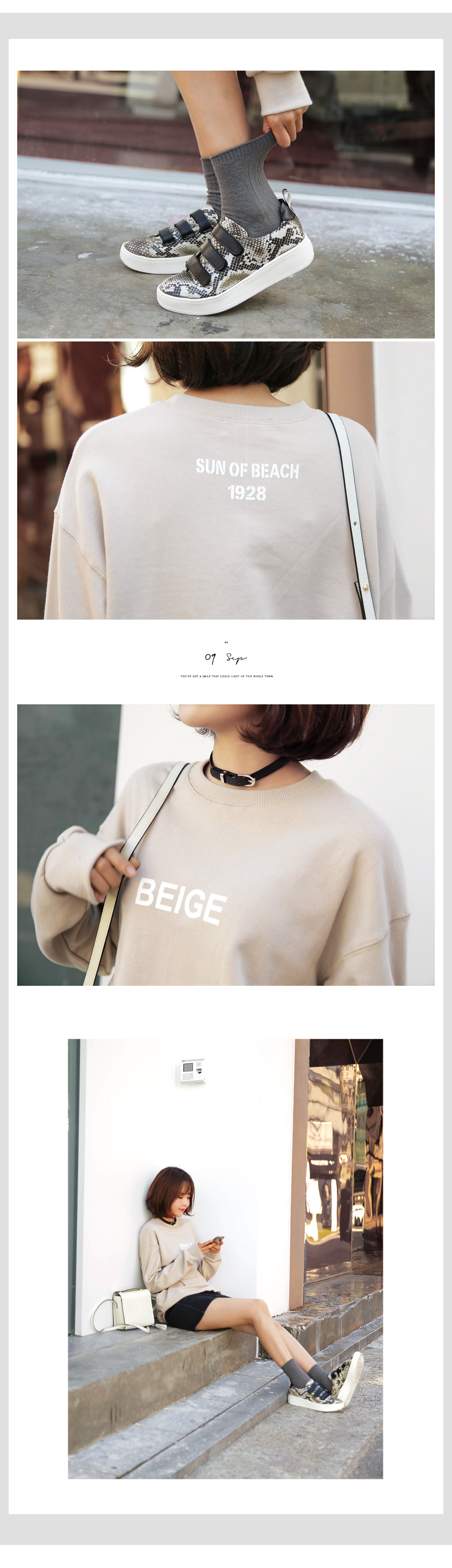 ユニーク英字ロゴルーズフィットプルオーバー・全6色 | DHOLIC | 詳細画像5