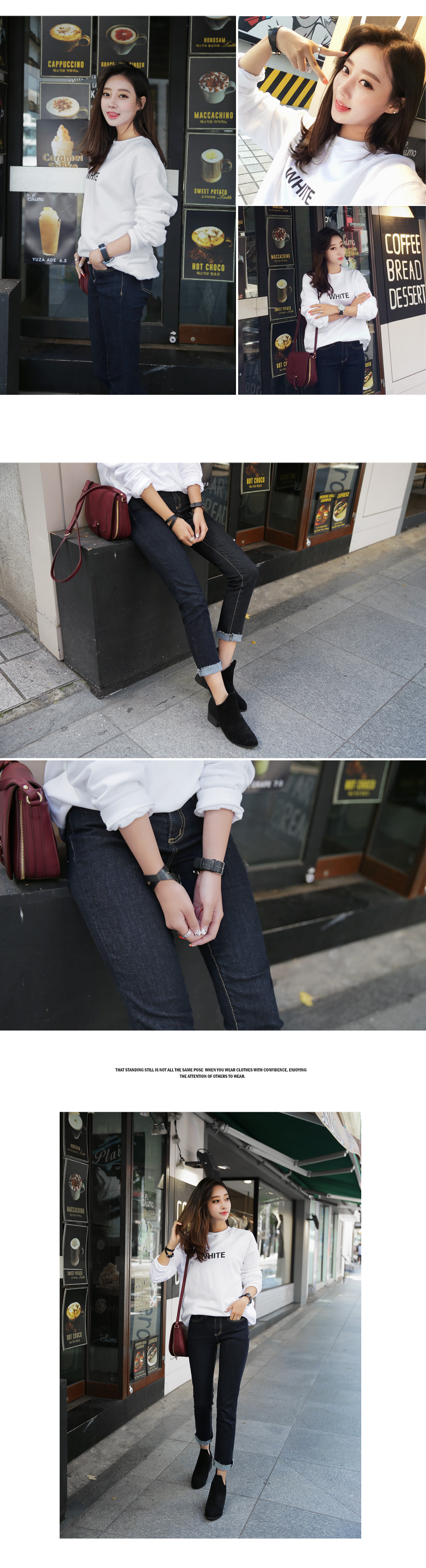 ユニーク英字ロゴルーズフィットプルオーバー・全6色 | DHOLIC | 詳細画像10