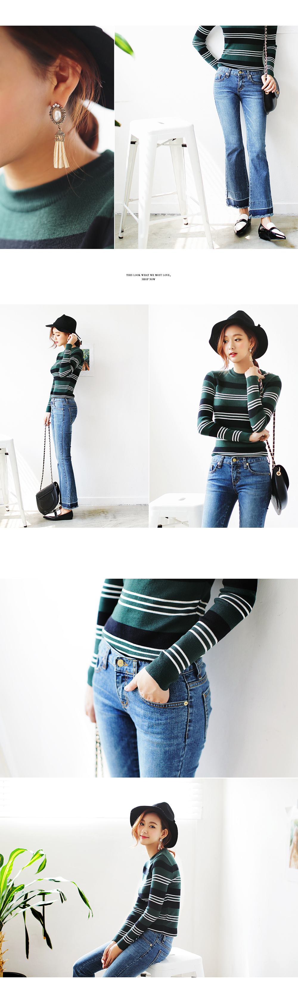 <font color=red><b>**雑誌JELLY1月号掲載**</b></font>ヴィンテージ調ウォシングブーツカットデニム・全1色 | DHOLIC | 詳細画像5