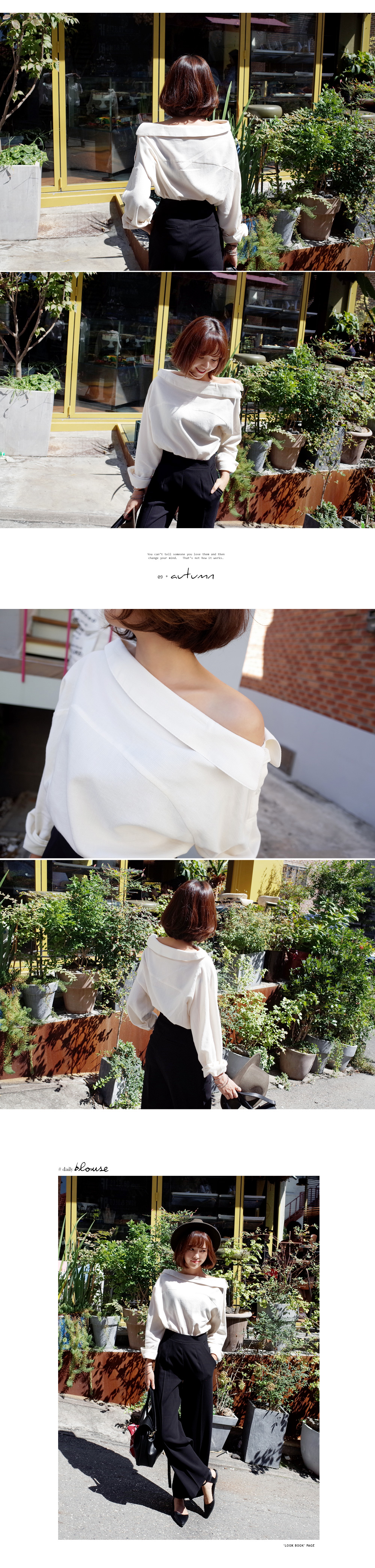 ボートネックゆったりブラウス・全3色 | DHOLIC | 詳細画像3