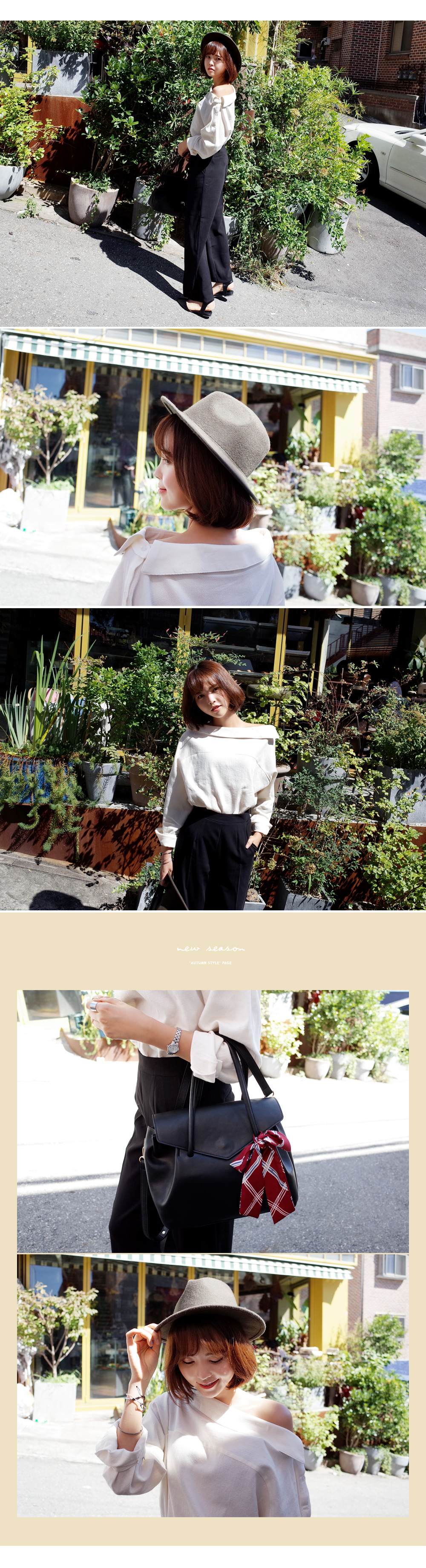 <font color=red><b>**雑誌mina3月号/mer2月号/andGIRL12月号掲載**</b></font>センタープレスハイウエストワイドパンツ・全3色 | DHOLIC | 詳細画像4