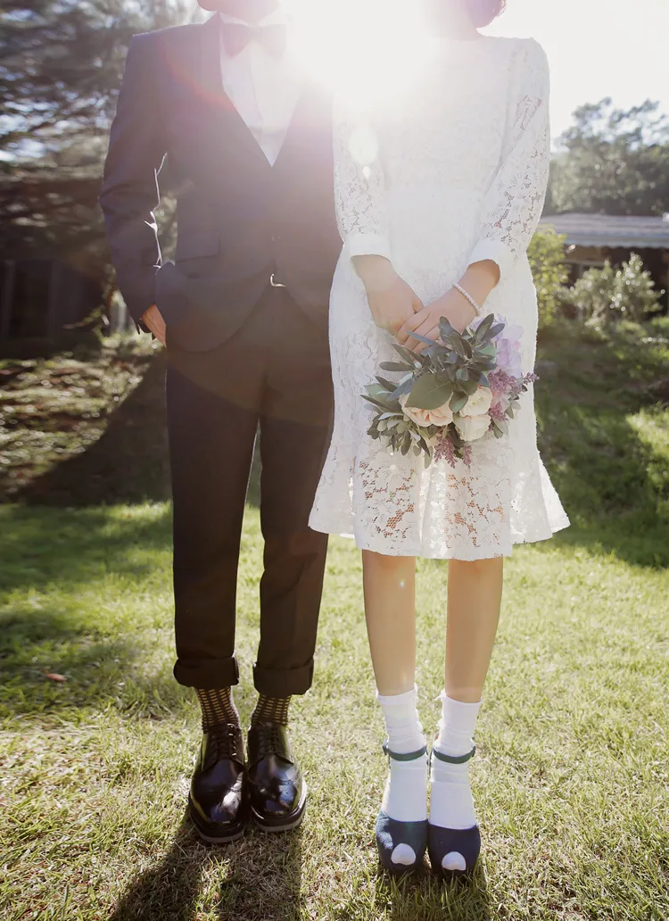 フラワーモチーフレースマーメイドミディワンピース・全3色 | DHOLIC | 詳細画像1