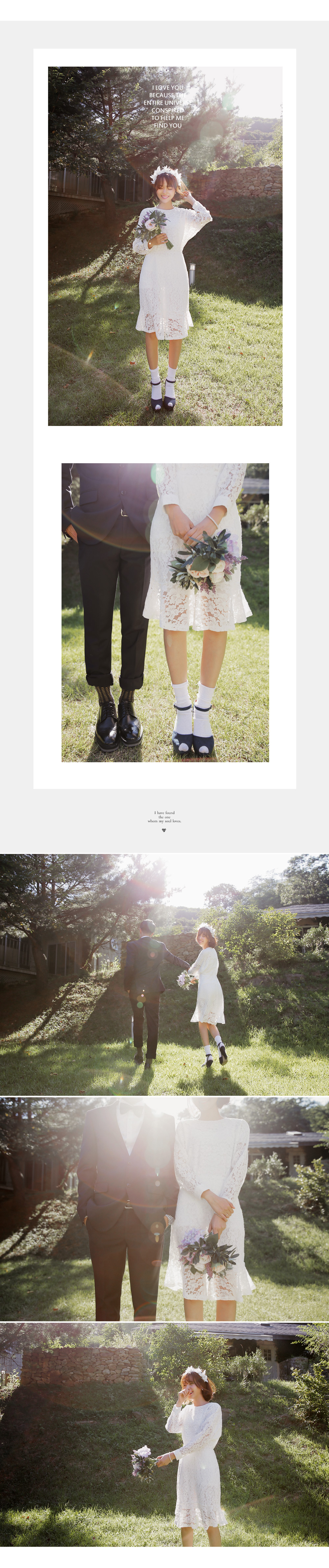 フラワーモチーフレースマーメイドミディワンピース・全3色 | DHOLIC | 詳細画像2