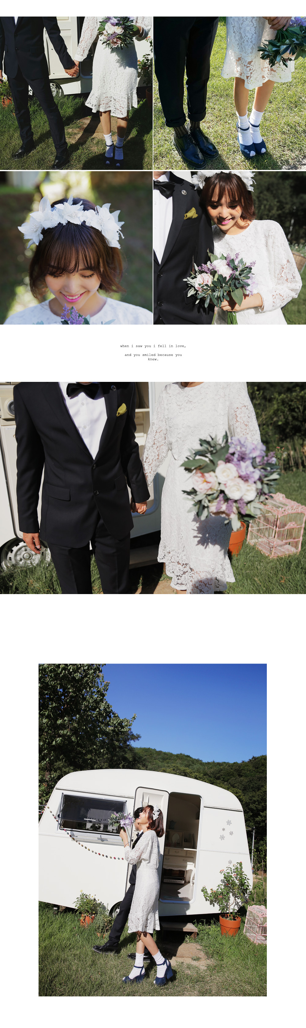 フラワーモチーフレースマーメイドミディワンピース・全3色 | DHOLIC | 詳細画像7