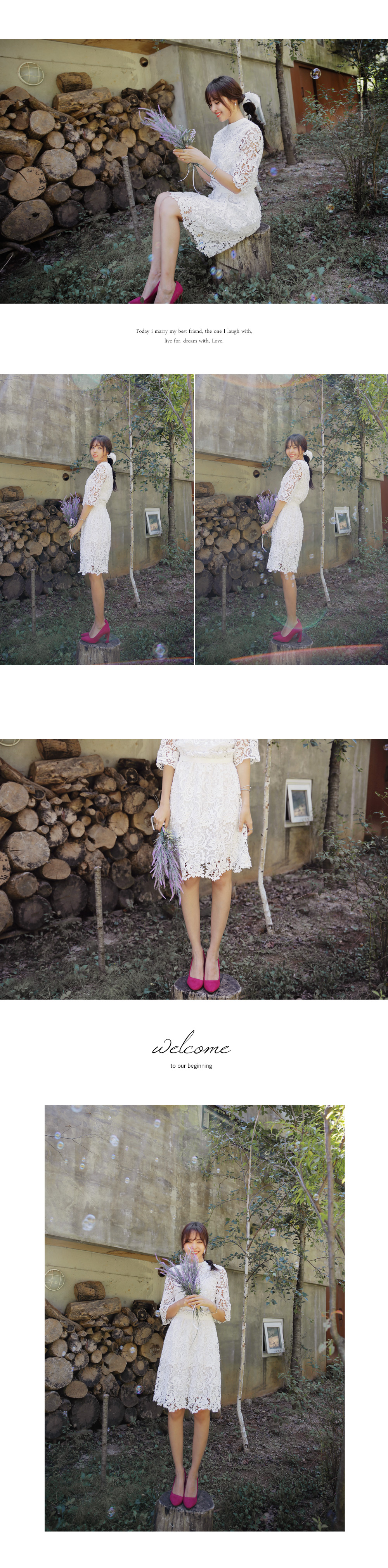 フラワーモチーフレースハイウエストフレアスカート・全3色 | DHOLIC | 詳細画像7