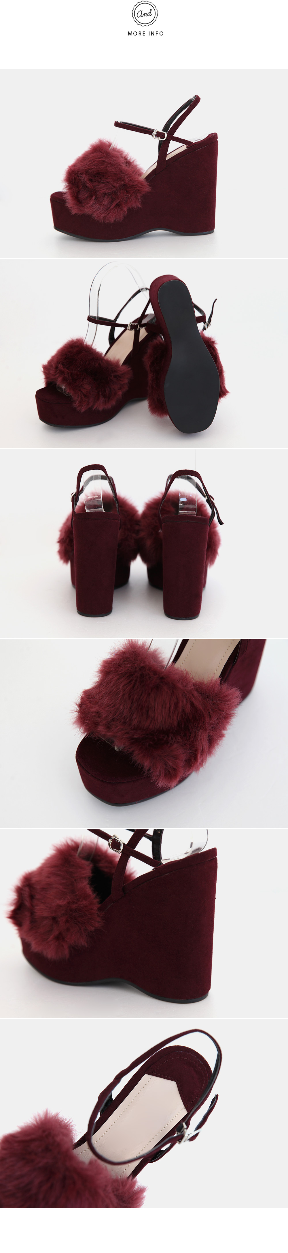 ウェッジソールアンクルストラップファーサンダル・全3色 | DHOLIC | 詳細画像8