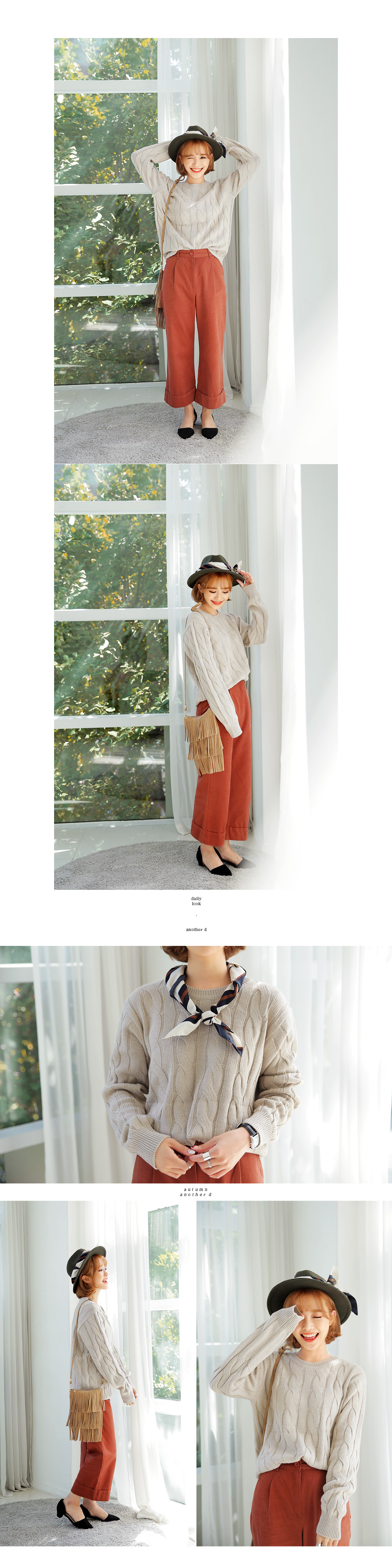 ドット&ボーダー2デザインパターンスクエアスカーフ・全5色 | DHOLIC | 詳細画像2