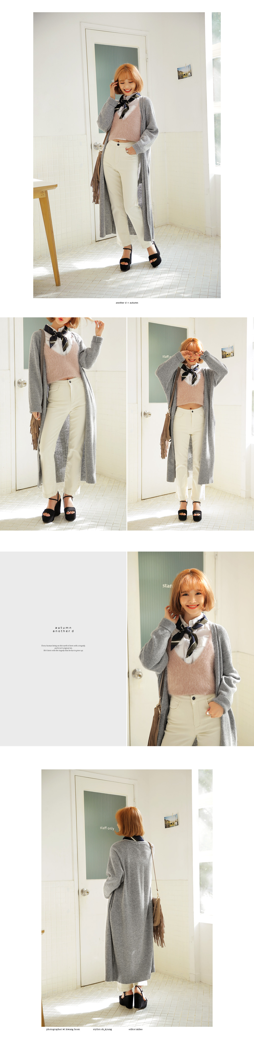 ドット&ボーダー2デザインパターンスクエアスカーフ・全5色 | DHOLIC | 詳細画像6