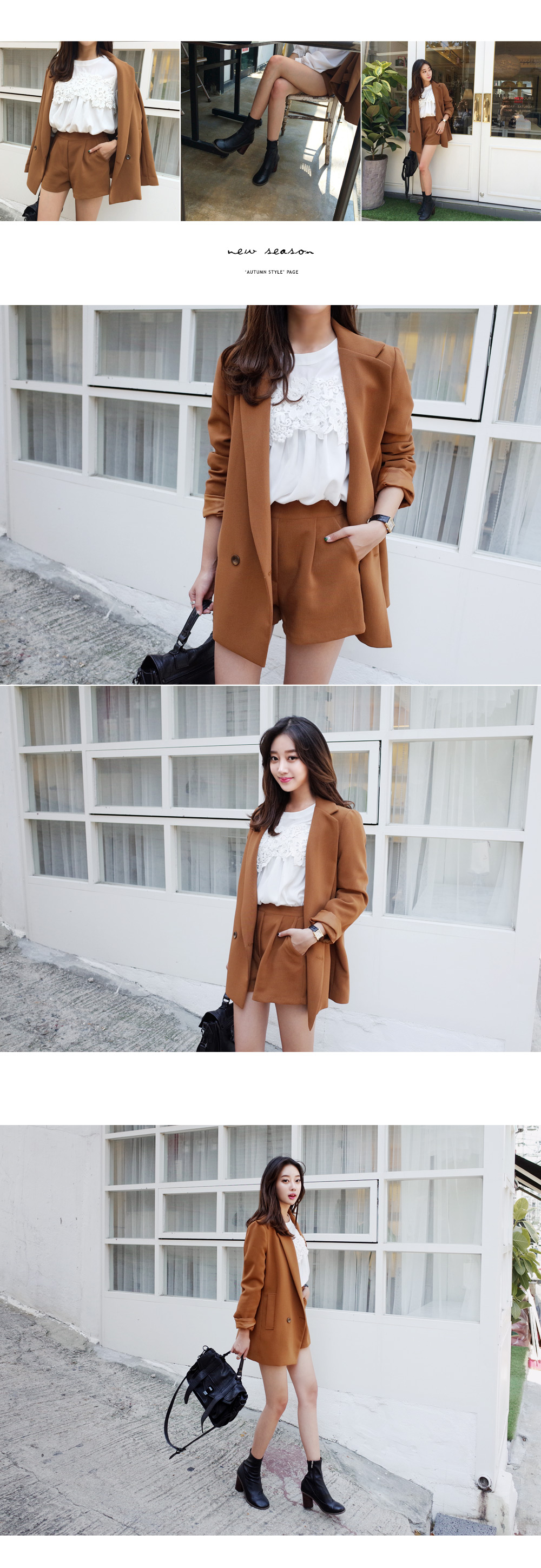 フラワーレースディテールクラシカルブラウス・全2色 | DHOLIC | 詳細画像3