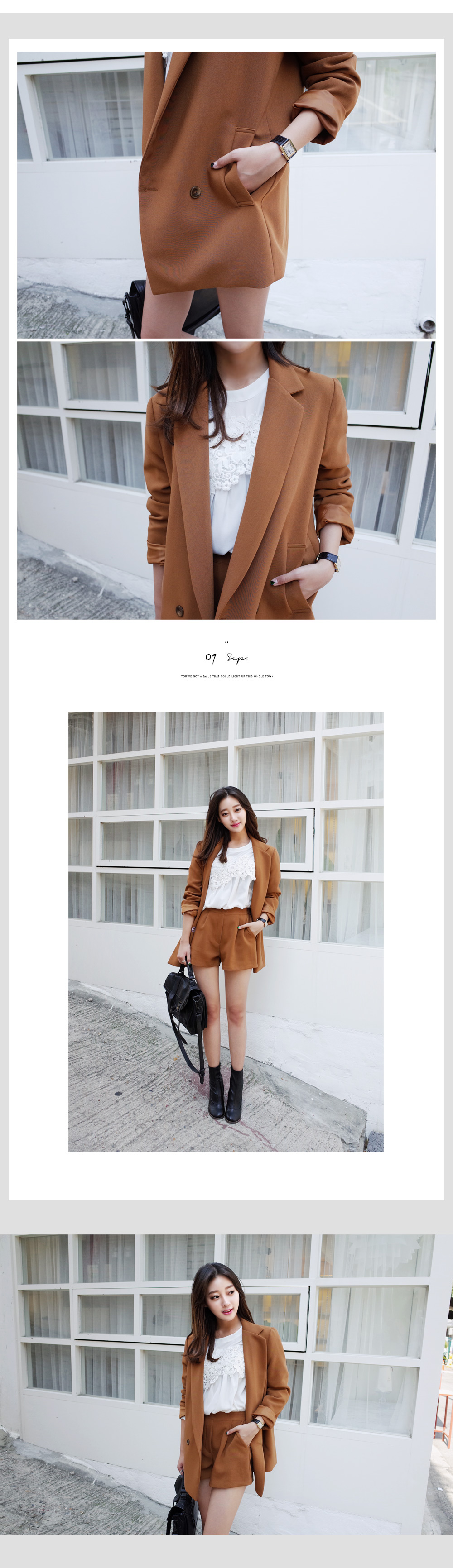 フラワーレースディテールクラシカルブラウス・全2色 | DHOLIC | 詳細画像8