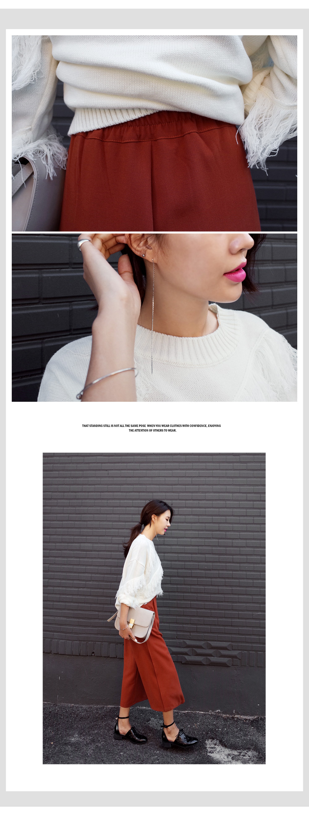 メタルロングチェーンピアス・全3色 | DHOLIC | 詳細画像6