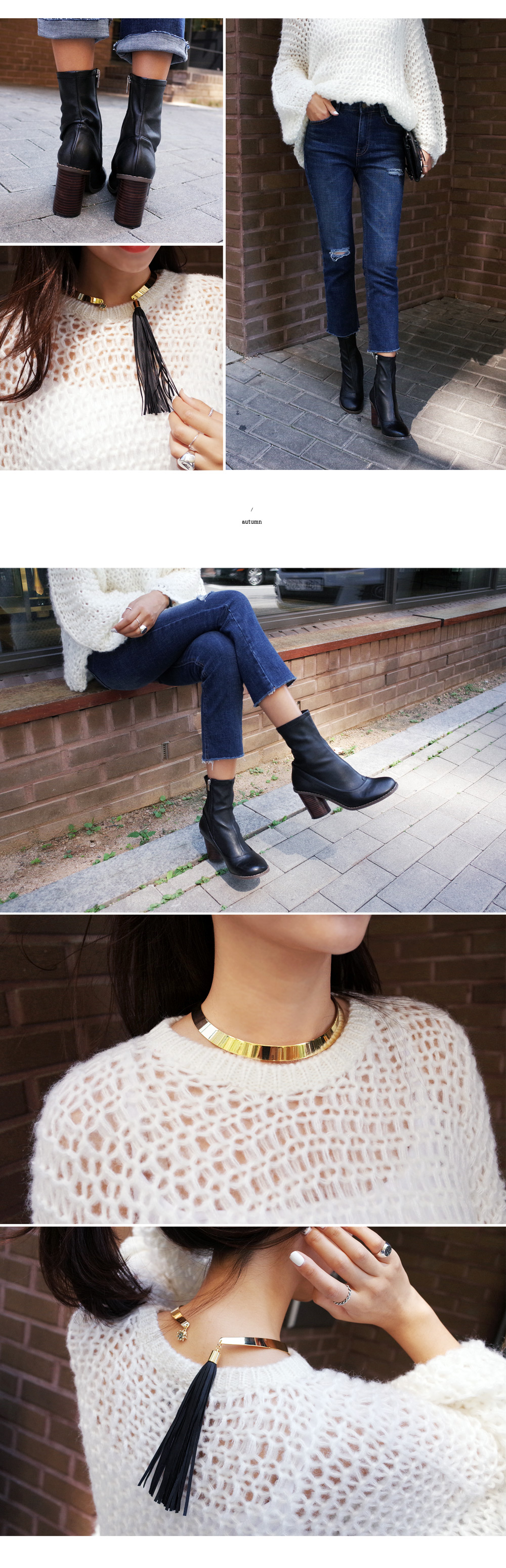 <font color=red><b>**雑誌S cawaii!4月号掲載**</b></font>ワンタッセルポイントゴールドチョーカー・全1色 | DHOLIC | 詳細画像4