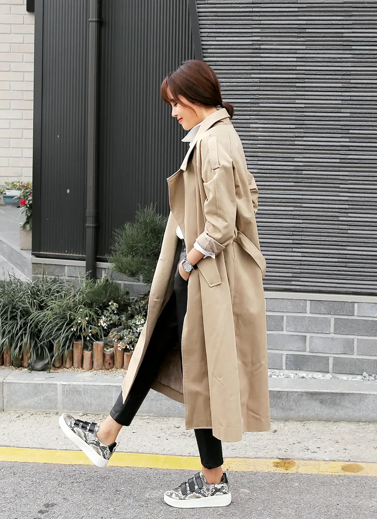 ベーシックロングトレンチコート・全2色 | DHOLIC | 詳細画像1