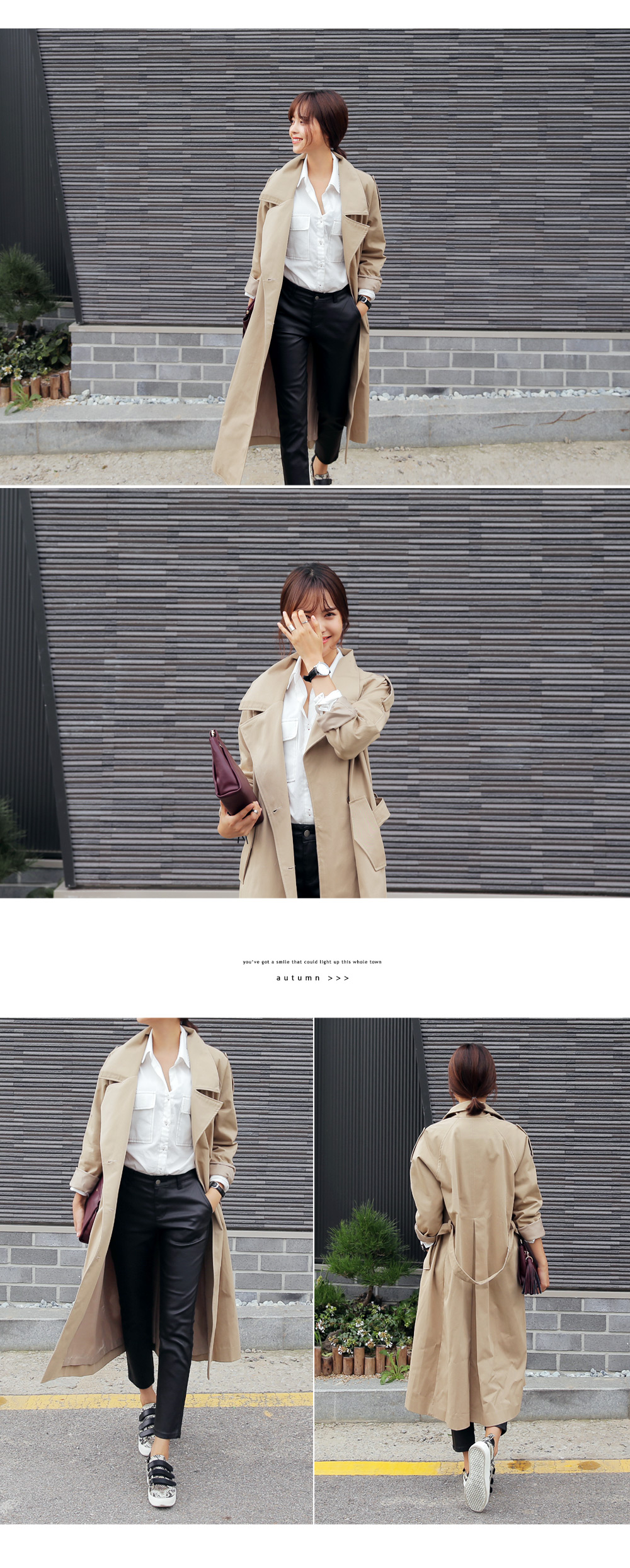 ベーシックロングトレンチコート・全2色 | DHOLIC | 詳細画像4