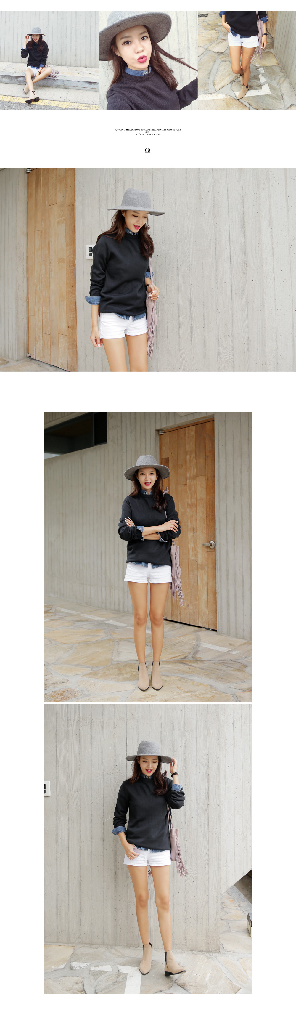 クルーネックオーバーフィットニットトップス・全10色 | DHOLIC | 詳細画像14