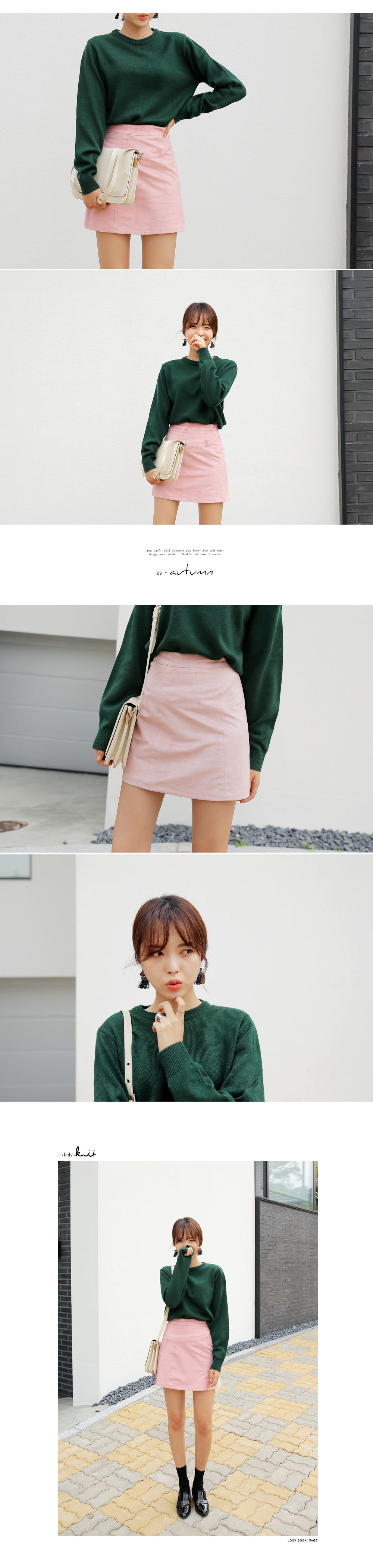 クルーネックオーバーフィットニットトップス・全10色 | DHOLIC | 詳細画像4