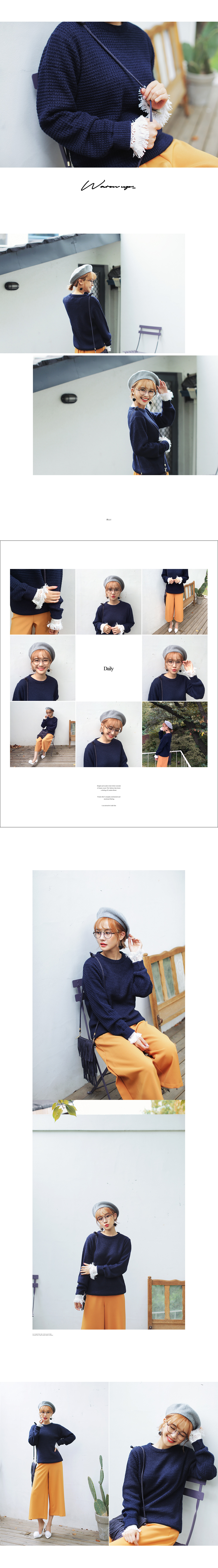 羊毛フェルトプチボールチェーンピアス・全4色 | DHOLIC | 詳細画像8