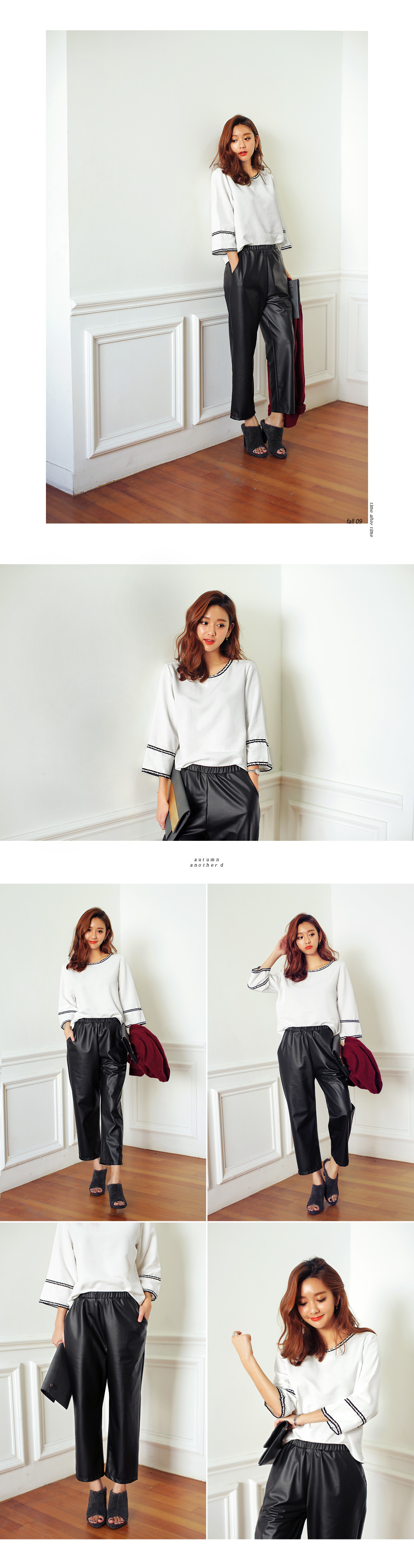 エスニックテープラインクルーネックブラウス・全3色 | DHOLIC | 詳細画像2