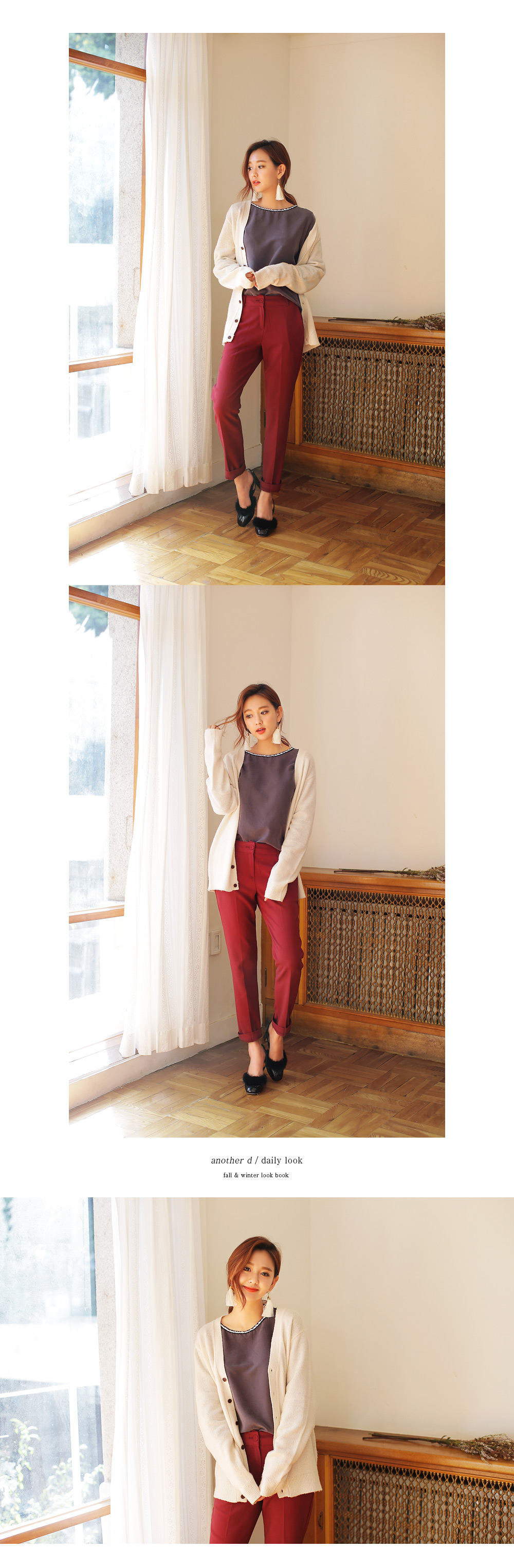 エスニックテープラインクルーネックブラウス・全3色 | DHOLIC | 詳細画像9