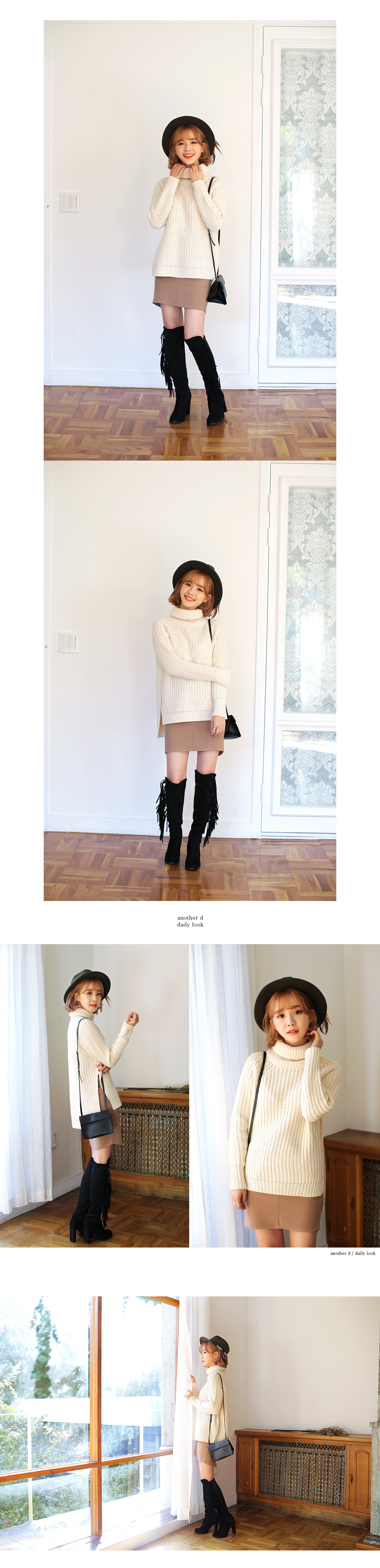 ラグランスリーブタートルネックセーター・全3色 | DHOLIC | 詳細画像5