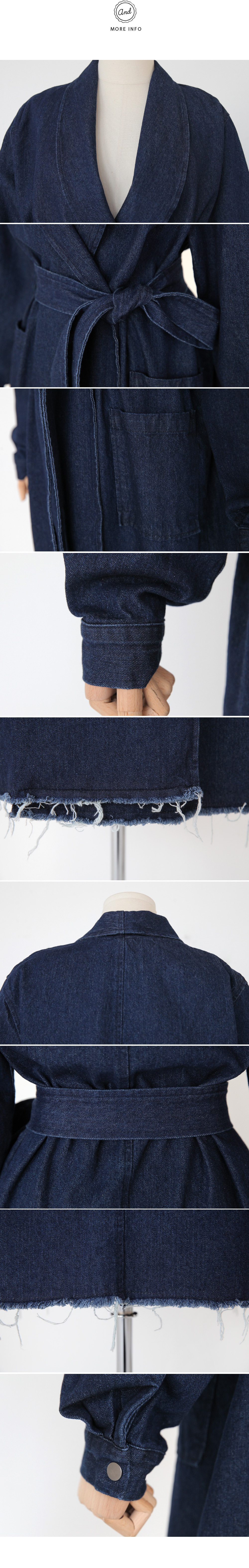 切りっぱなしデニムコーディガン・全2色 | DHOLIC | 詳細画像8