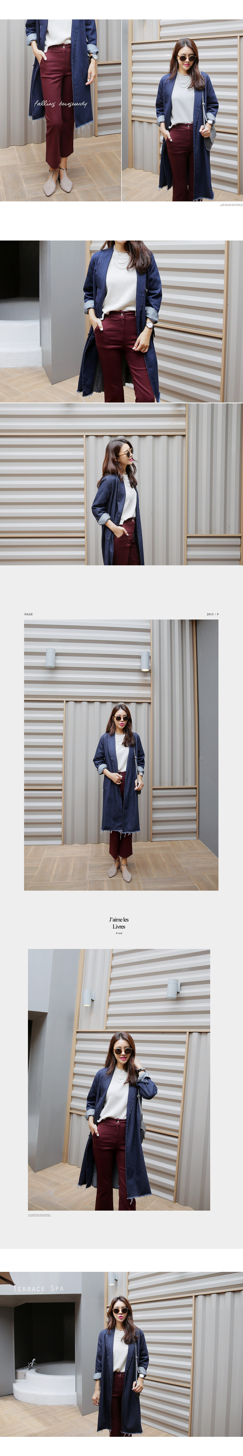 切りっぱなしデニムコーディガン・全2色 | DHOLIC | 詳細画像6