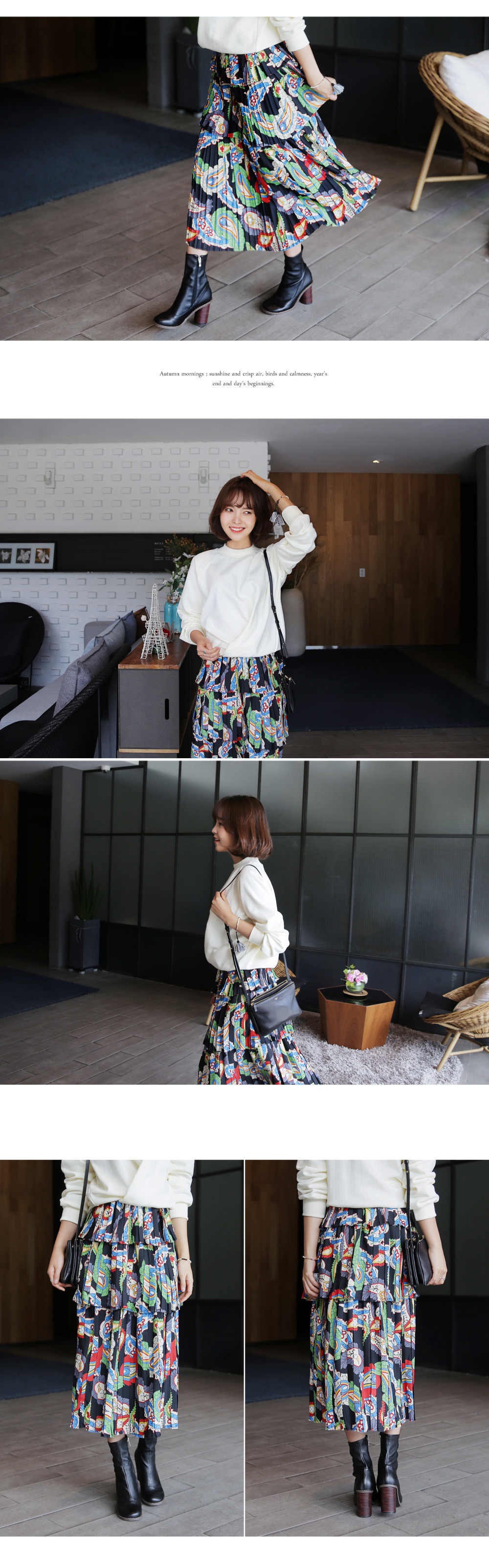 <font color=red><b>**雑誌Seventeen5月号掲載**</b></font>ドレープヘムデザインモックネックスウェット・全4色 | DHOLIC | 詳細画像3