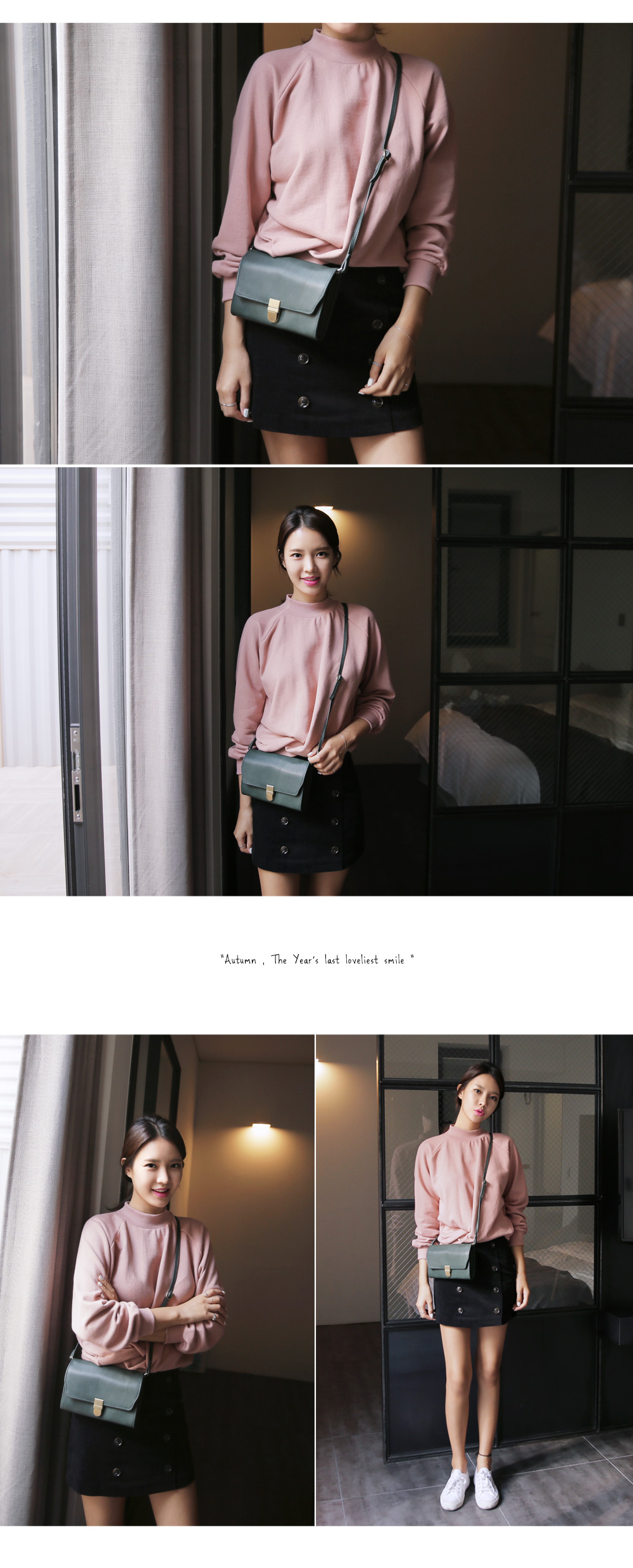 <font color=red><b>**雑誌Seventeen5月号掲載**</b></font>ドレープヘムデザインモックネックスウェット・全4色 | DHOLIC | 詳細画像7