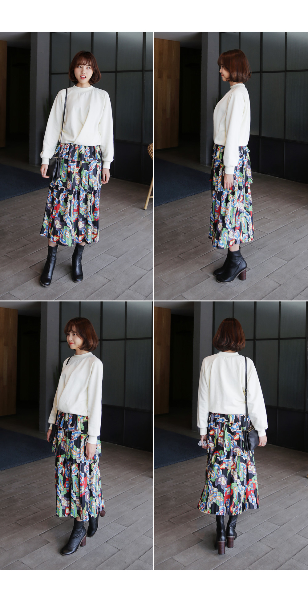 <font color=red><b>**雑誌Seventeen5月号掲載**</b></font>ドレープヘムデザインモックネックスウェット・全4色 | DHOLIC | 詳細画像9