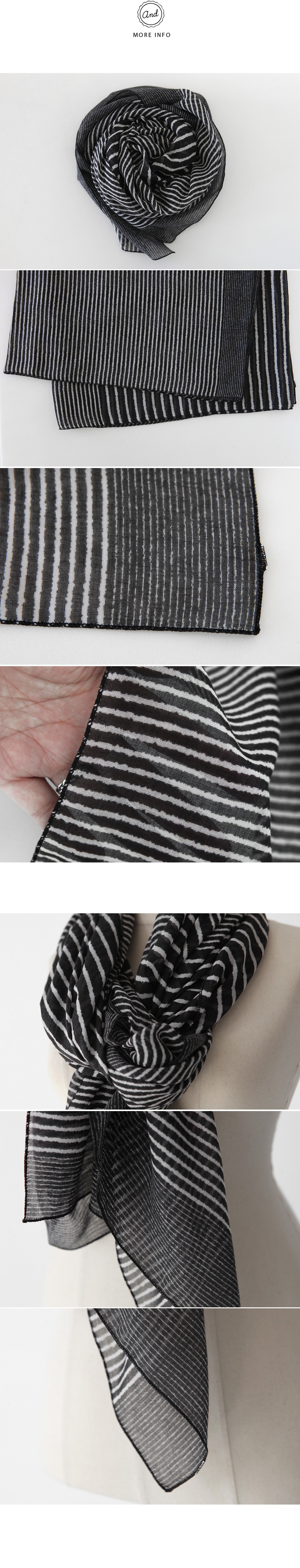 ダブルボーダーパターンショール・全1色 | DHOLIC | 詳細画像10