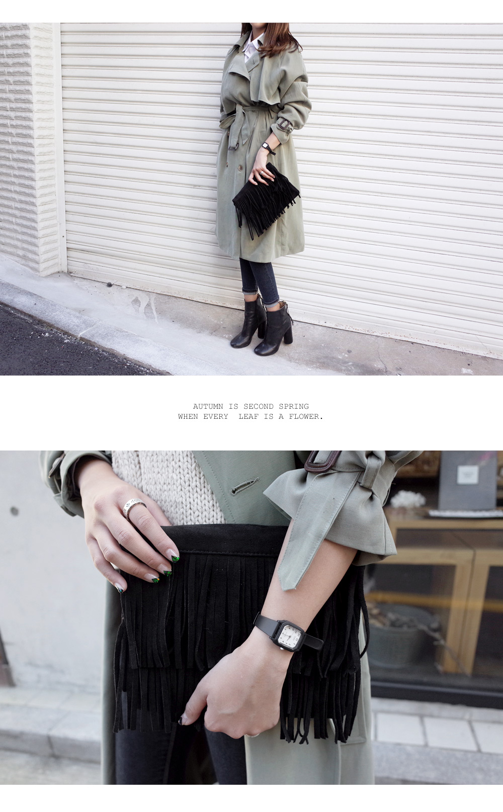 フリンジティアードクラッチバッグ・全5色 | DHOLIC | 詳細画像4