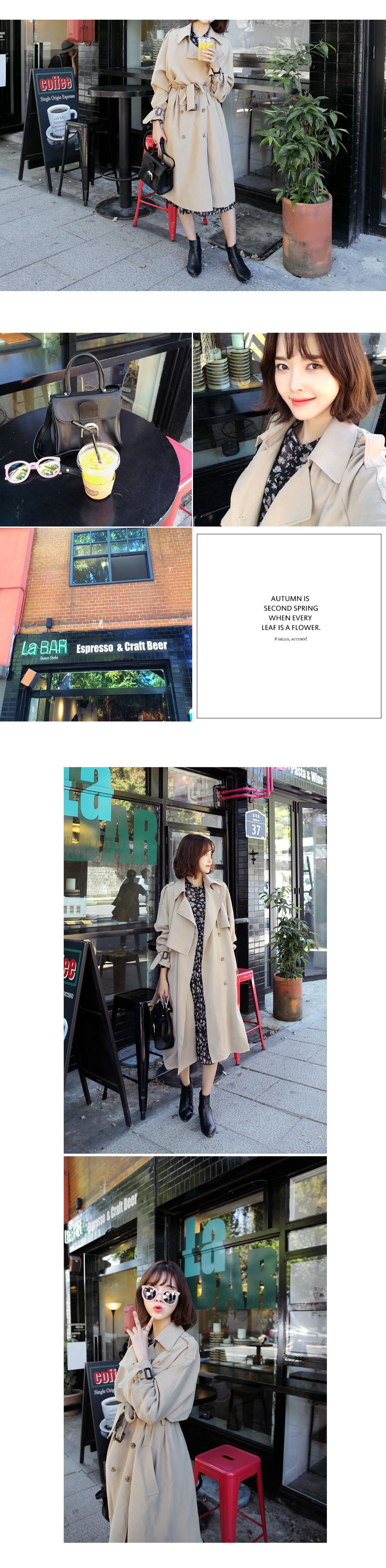 フラワーパターンバンドカラープリーツワンピース・全2色 | DHOLIC | 詳細画像3