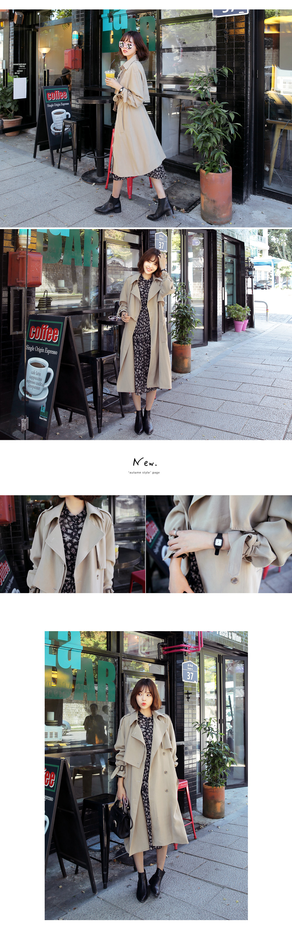 フラワーパターンバンドカラープリーツワンピース・全2色 | DHOLIC | 詳細画像7