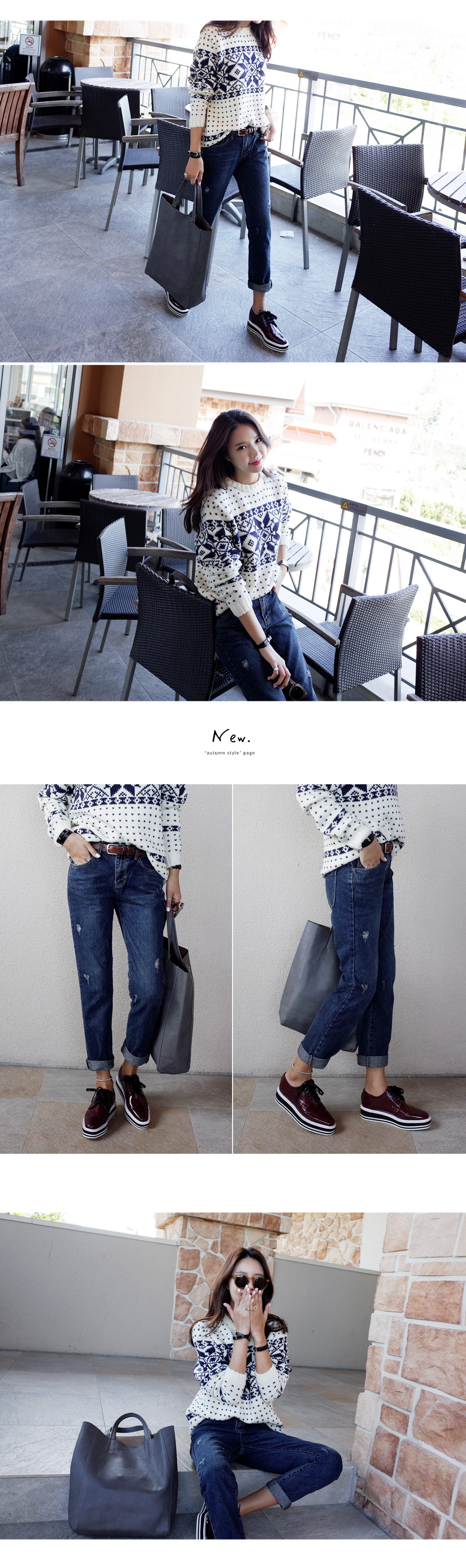 フェイクレザーアウトステッチングトートバッグ・全5色 | DHOLIC | 詳細画像5