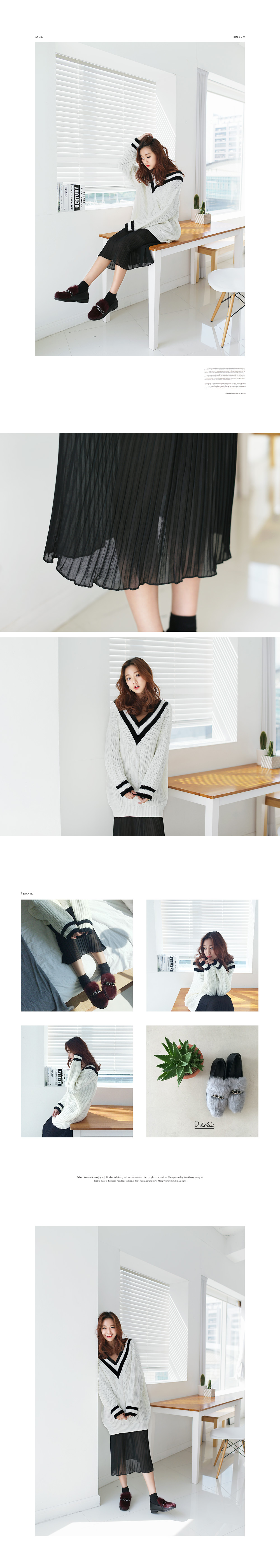 ラビットミックスファーチェーンローファー・全3色 | DHOLIC | 詳細画像2