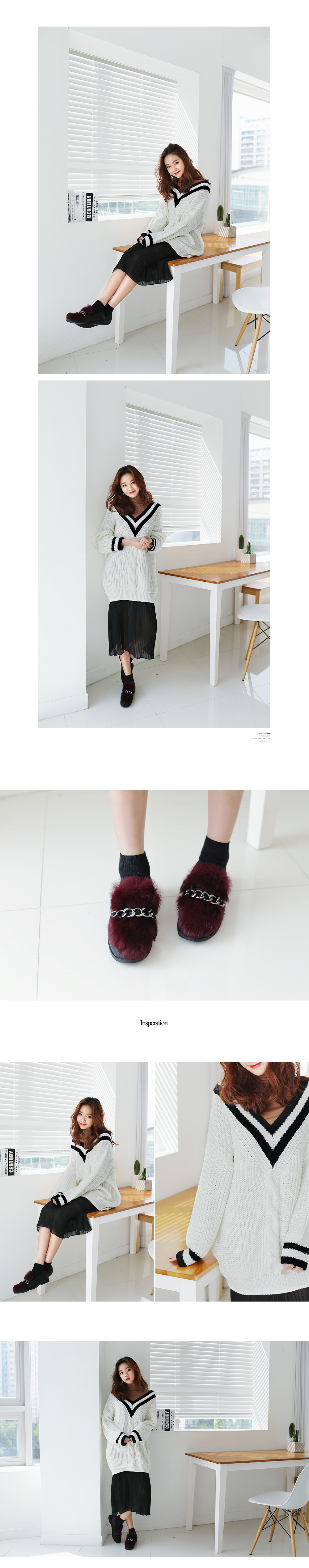 ラビットミックスファーチェーンローファー・全3色 | DHOLIC | 詳細画像6