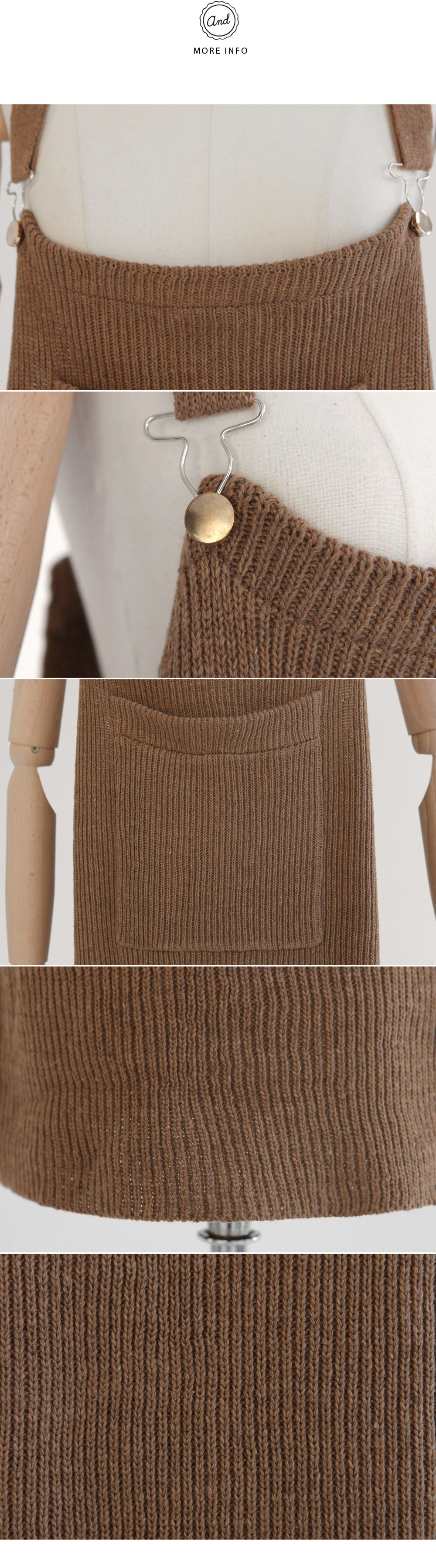 サスペンダーリブニットワンピース・全2色 | DHOLIC | 詳細画像7