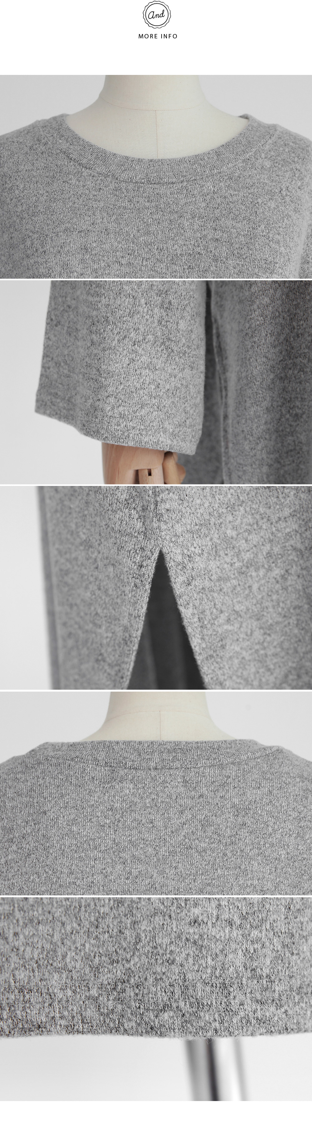 ディープスリットクルーネックリラックスニット・全3色 | DHOLIC | 詳細画像11