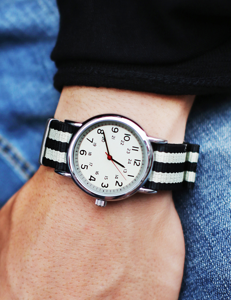ナイロンベルトアナログ腕時計・全9色 | 詳細画像1