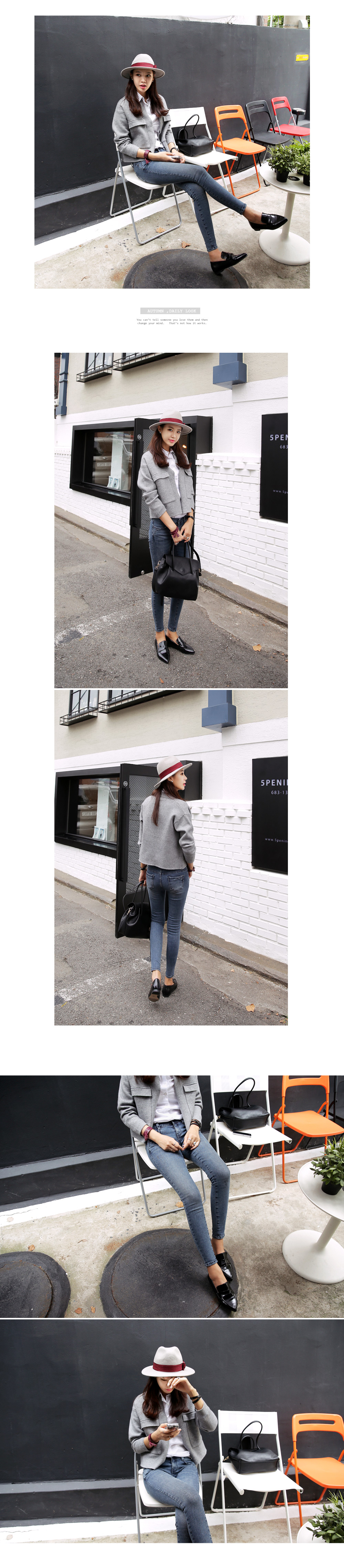 ウォッシュドブルーデニムスキニーパンツ・全1色 | DHOLIC | 詳細画像3