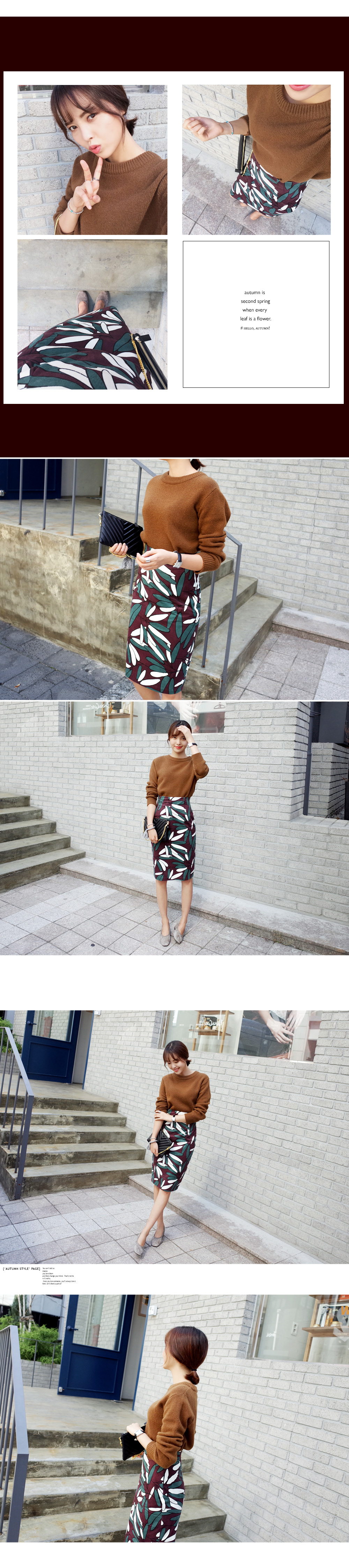 ラウンドネックアンバランス丈ニット・全8色 | DHOLIC | 詳細画像2