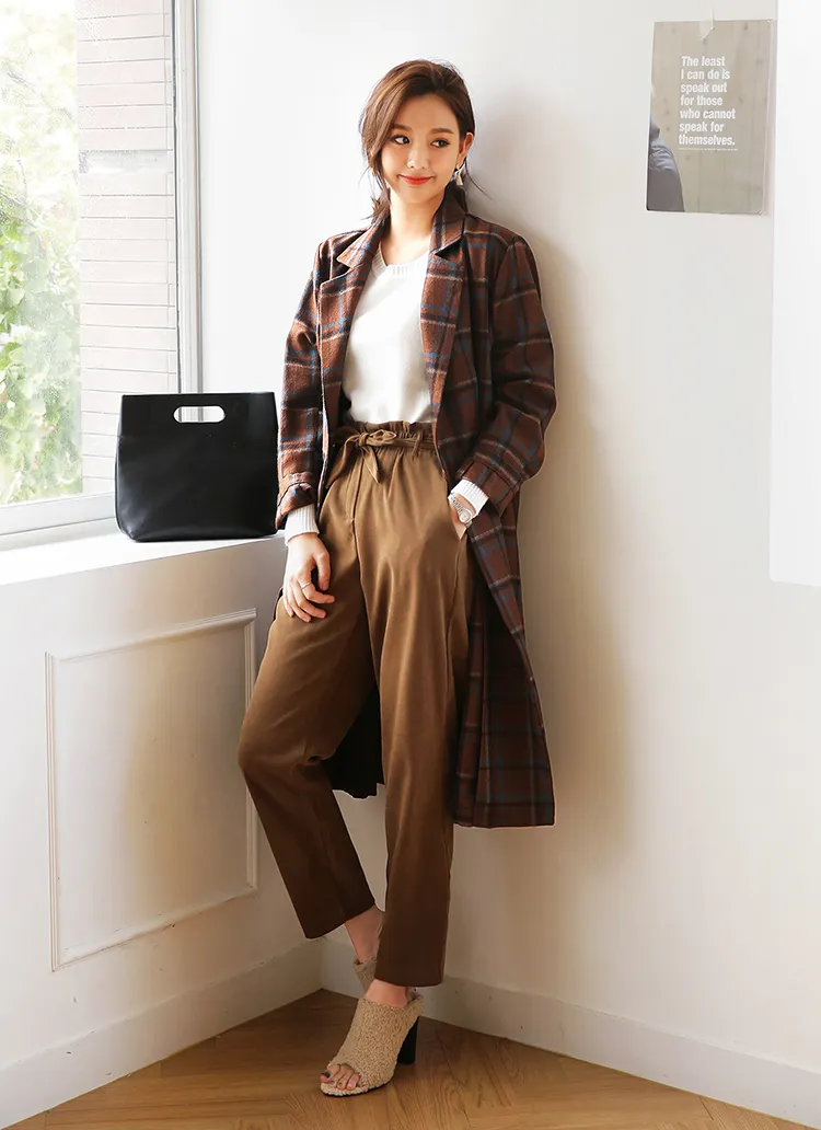 ウエストリボンハイウエストパンツ・全3色 | DHOLIC | 詳細画像1