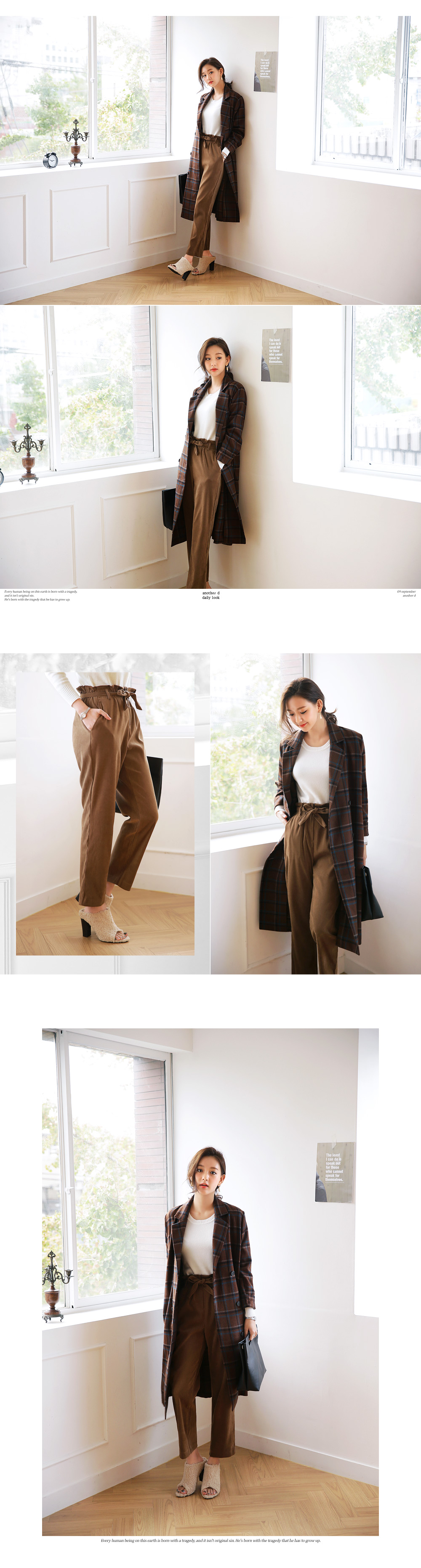 ウエストリボンハイウエストパンツ・全3色 | DHOLIC | 詳細画像2